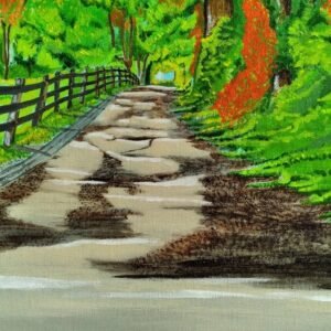 Old Country Road Original Available on Canvas Board or reproduction #1 in Series - 